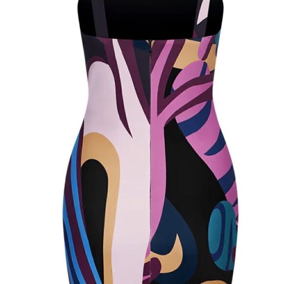 Bahari Bahamas Chesapeake bodycon dress with seashell accents M- NWT- stretch - - Picture 3 of 13